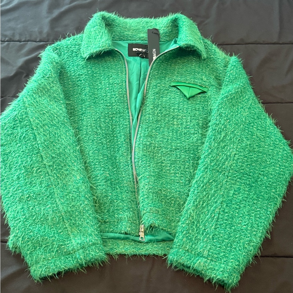 Fashion Nova Green Lightweight Shirt Jacket